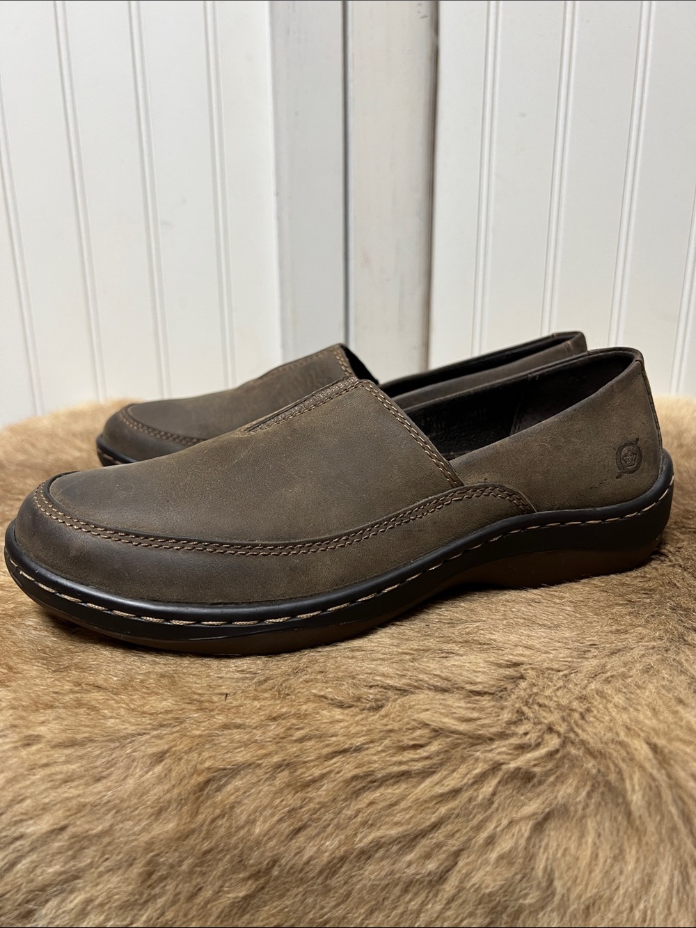 Born Lex Comfort Slip On Loafer Shoes 6.5 Leather